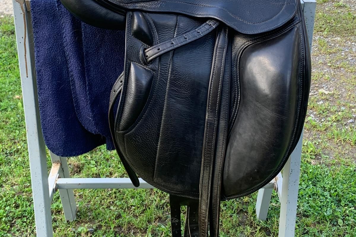 SELLE DRESSAGE  - POMPADOUR - FLEUR DE LYS