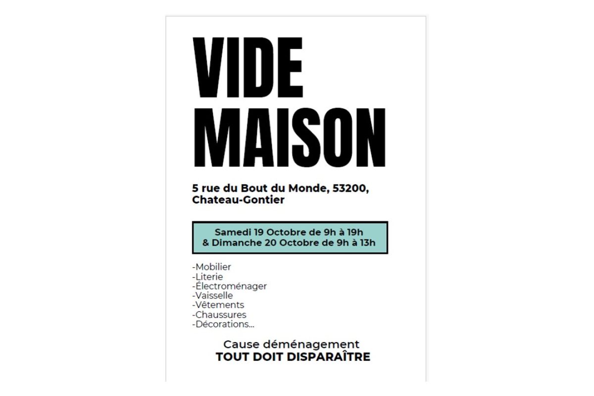 Vide maison