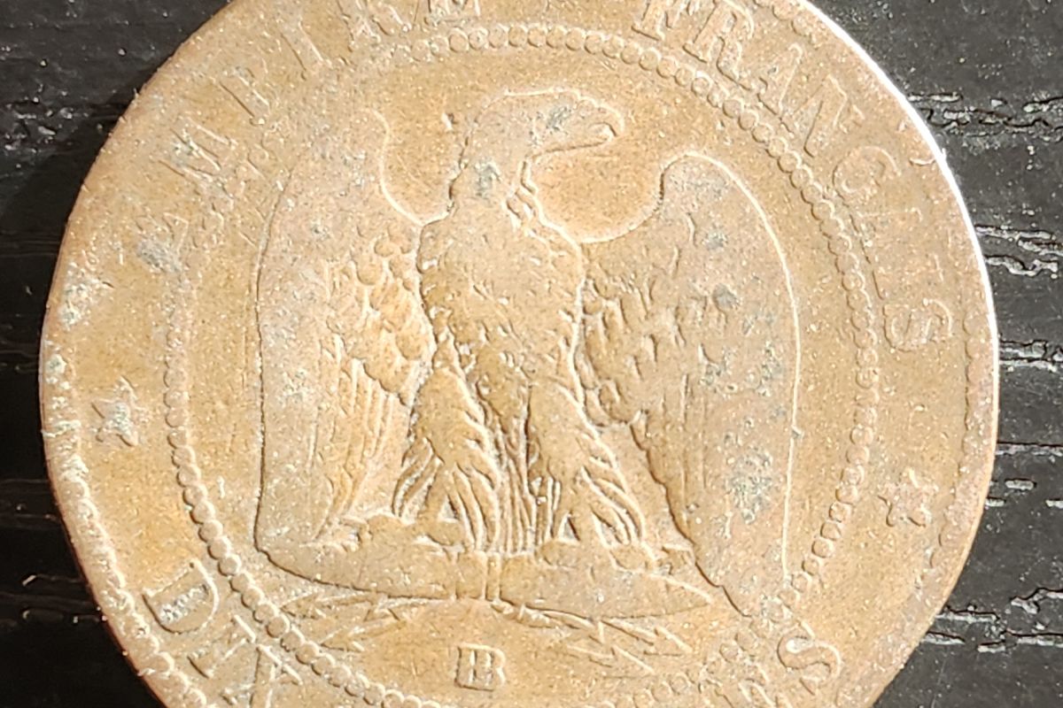 Pièce monnaie France 1856 Napoléon III Empereur, atelier B, 10 centimes