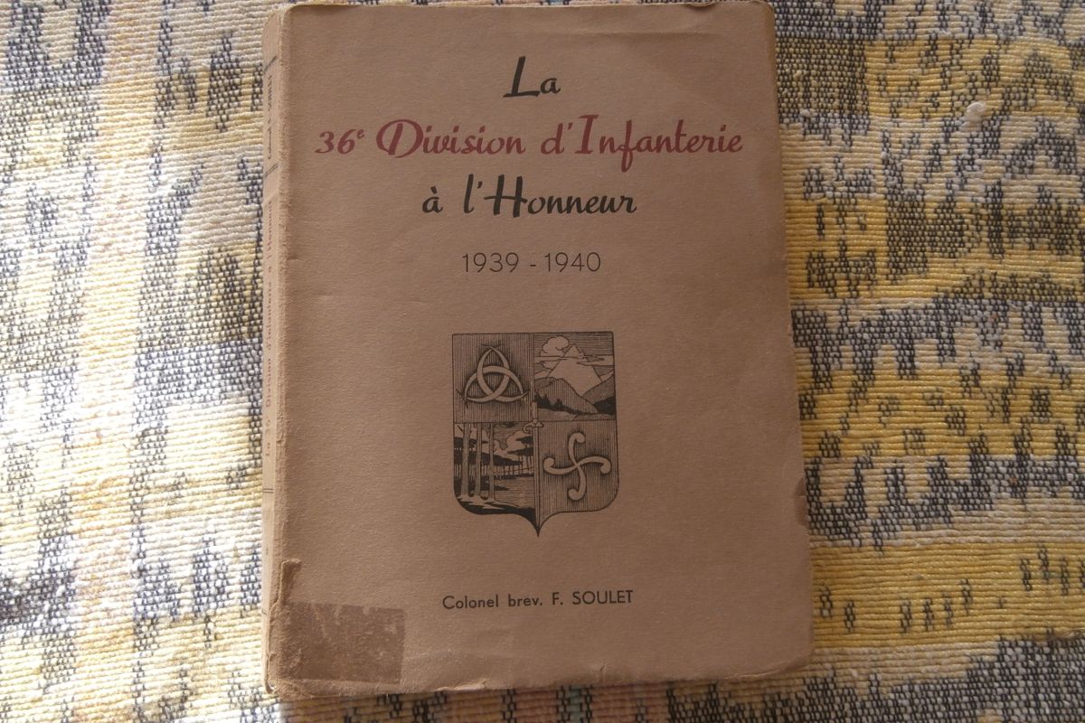 livre la 36° division d infanterie à l honneur 1939 1940