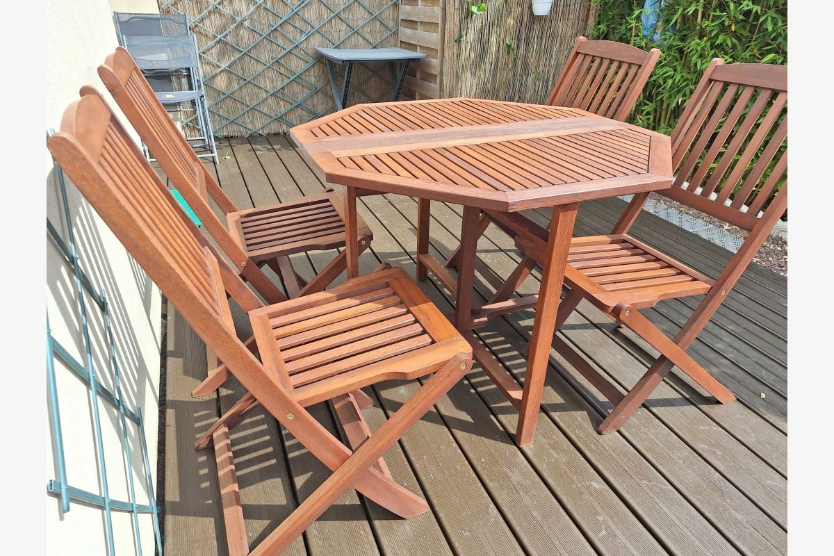 Salon de jardin en teck