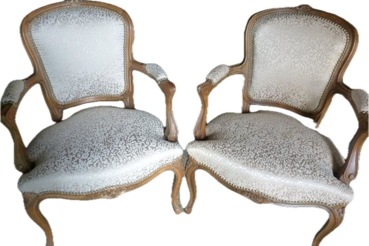 lot de 2 fauteuils en TBE + canapé 2 places déhoussable