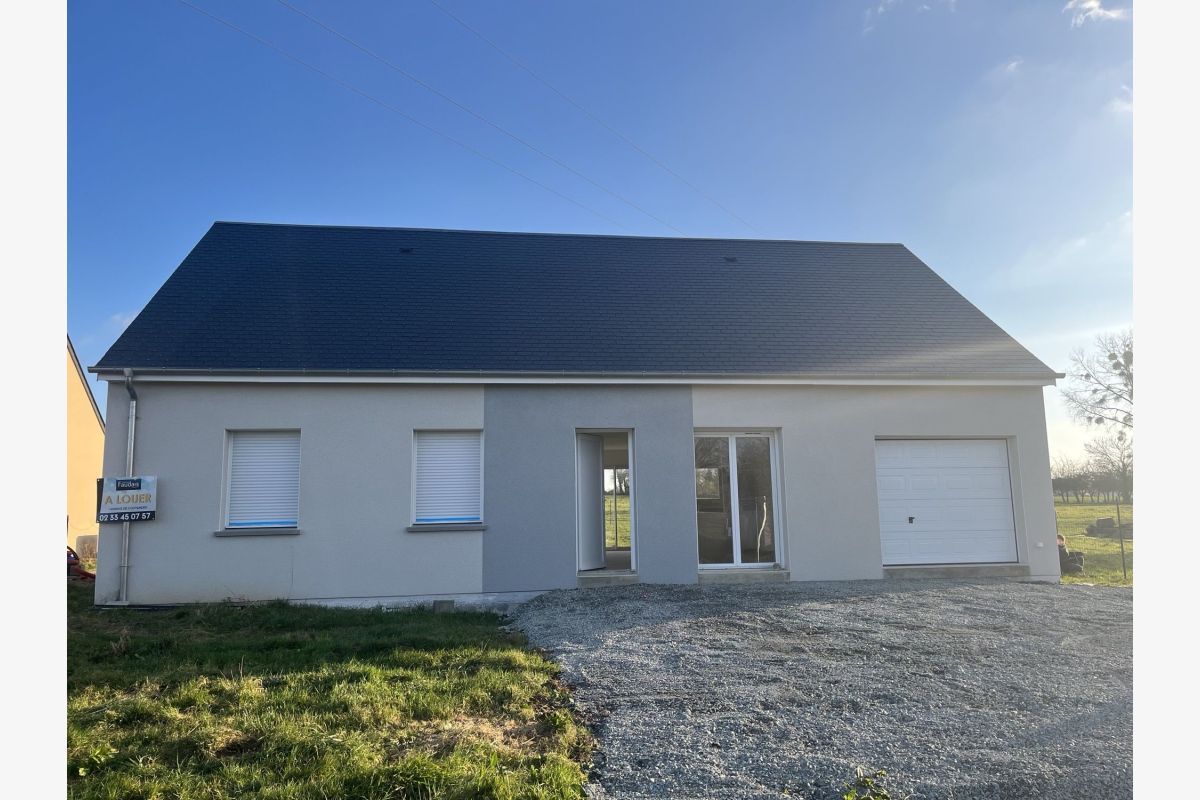 en campagne, loue maison de plain-pied de 86.76 m2 av. cadre