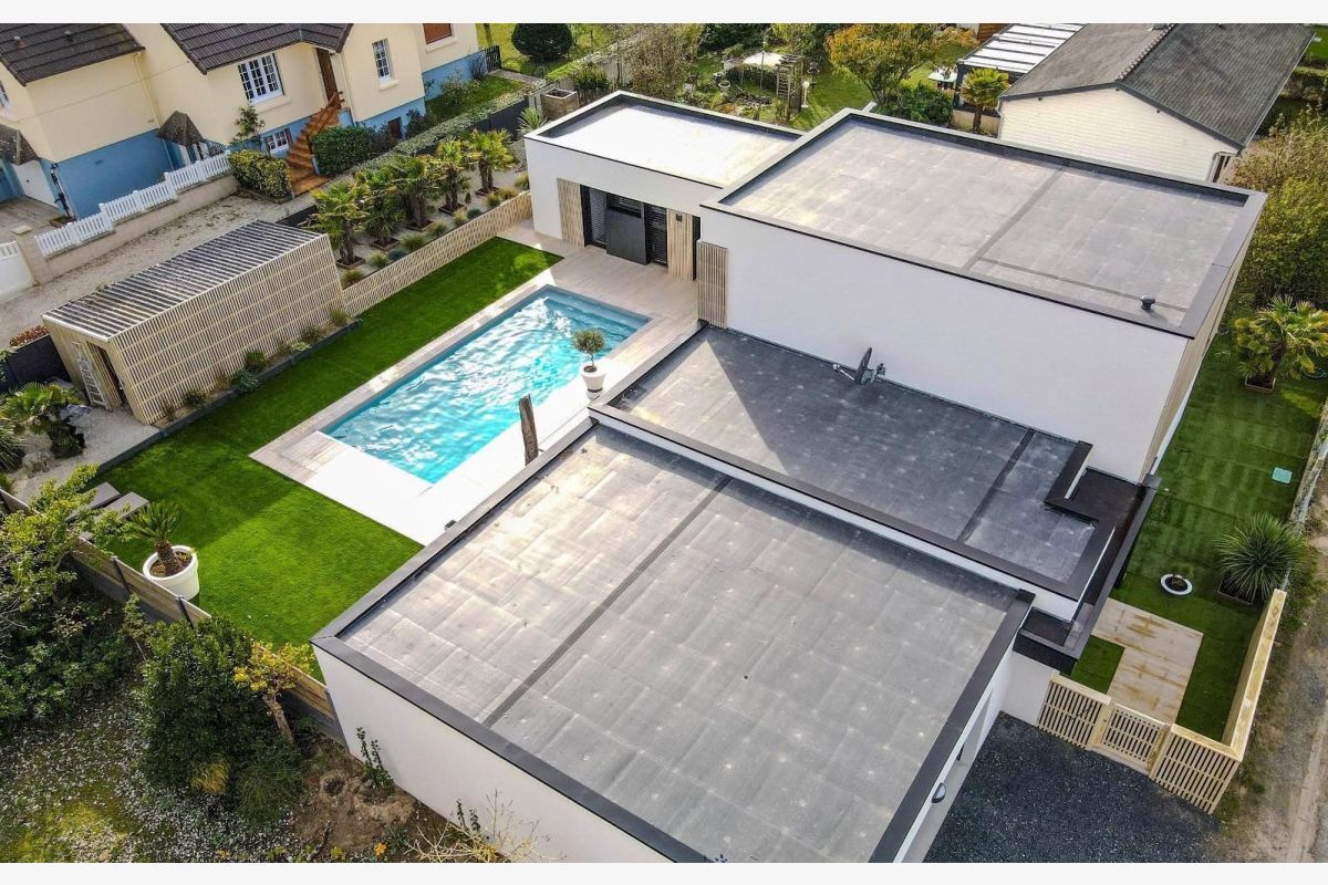 ds quartier calme, vds maison contemporaine de 223 m2 av. pi