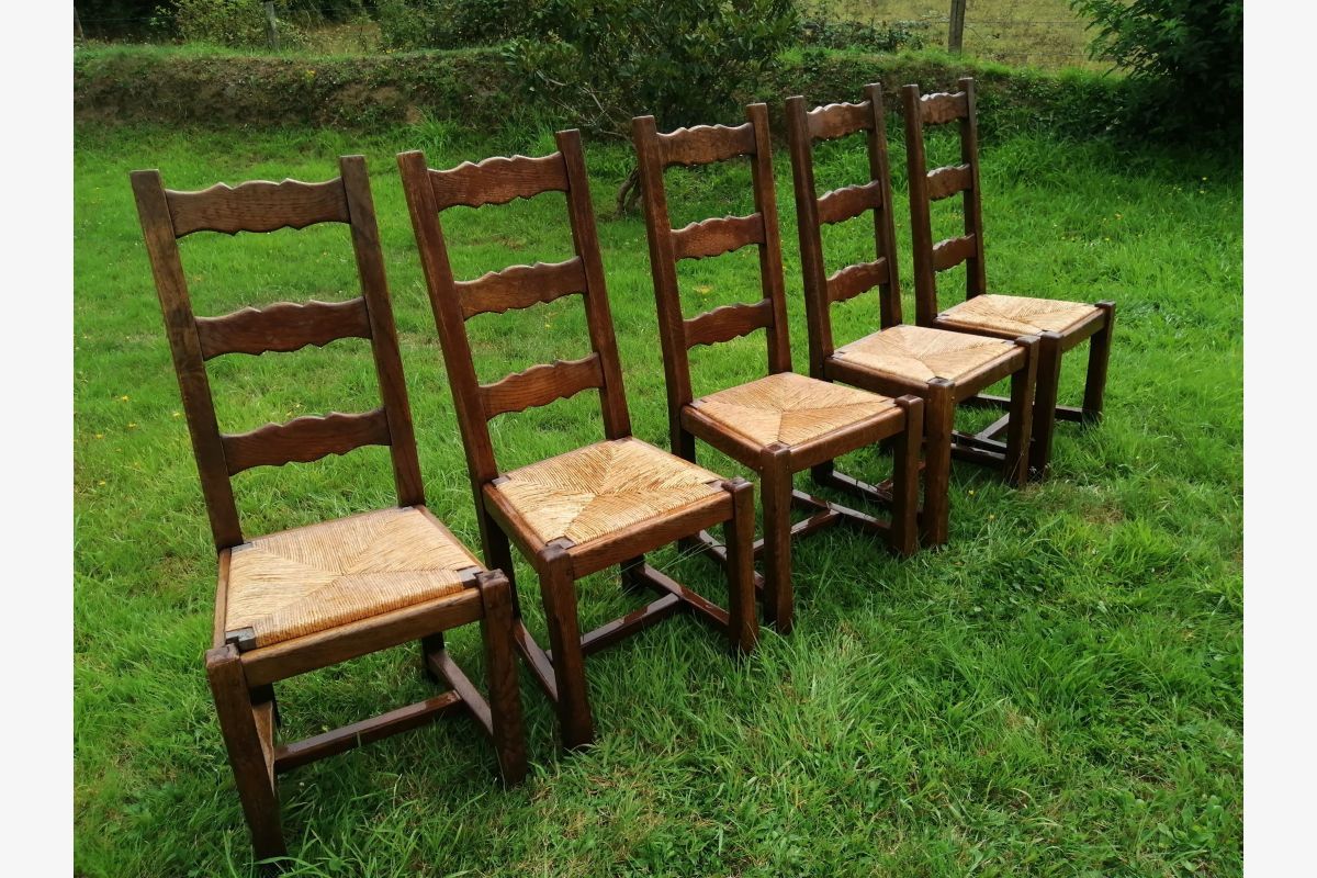 5 chaises de salle