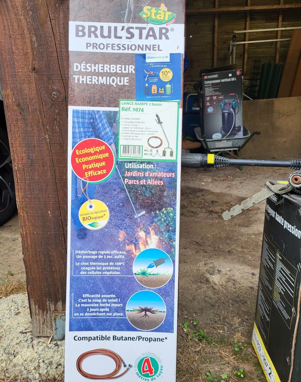 Brûleur végétaux à gaz