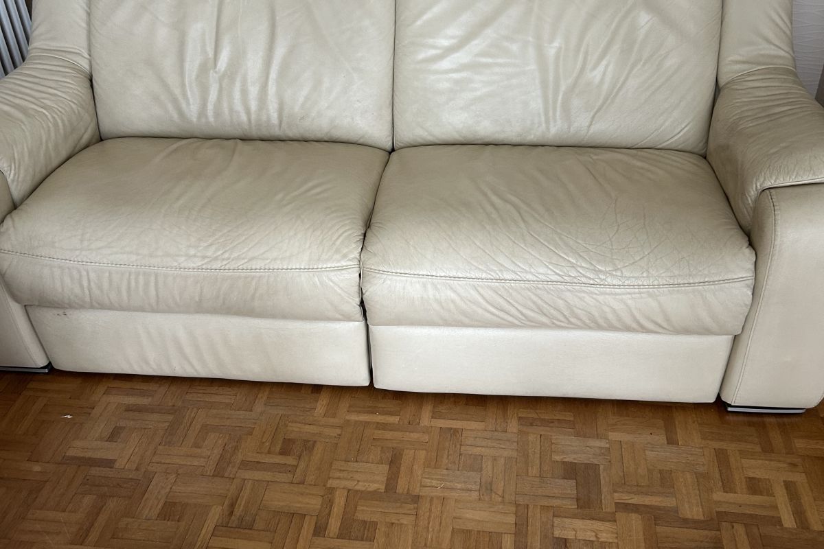 Photo 3 Canapé cuir beige électrique 