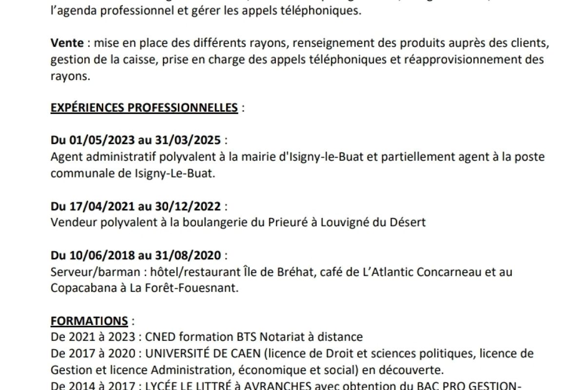 Recherche emploi temps partiels 15h/semaines maximum 