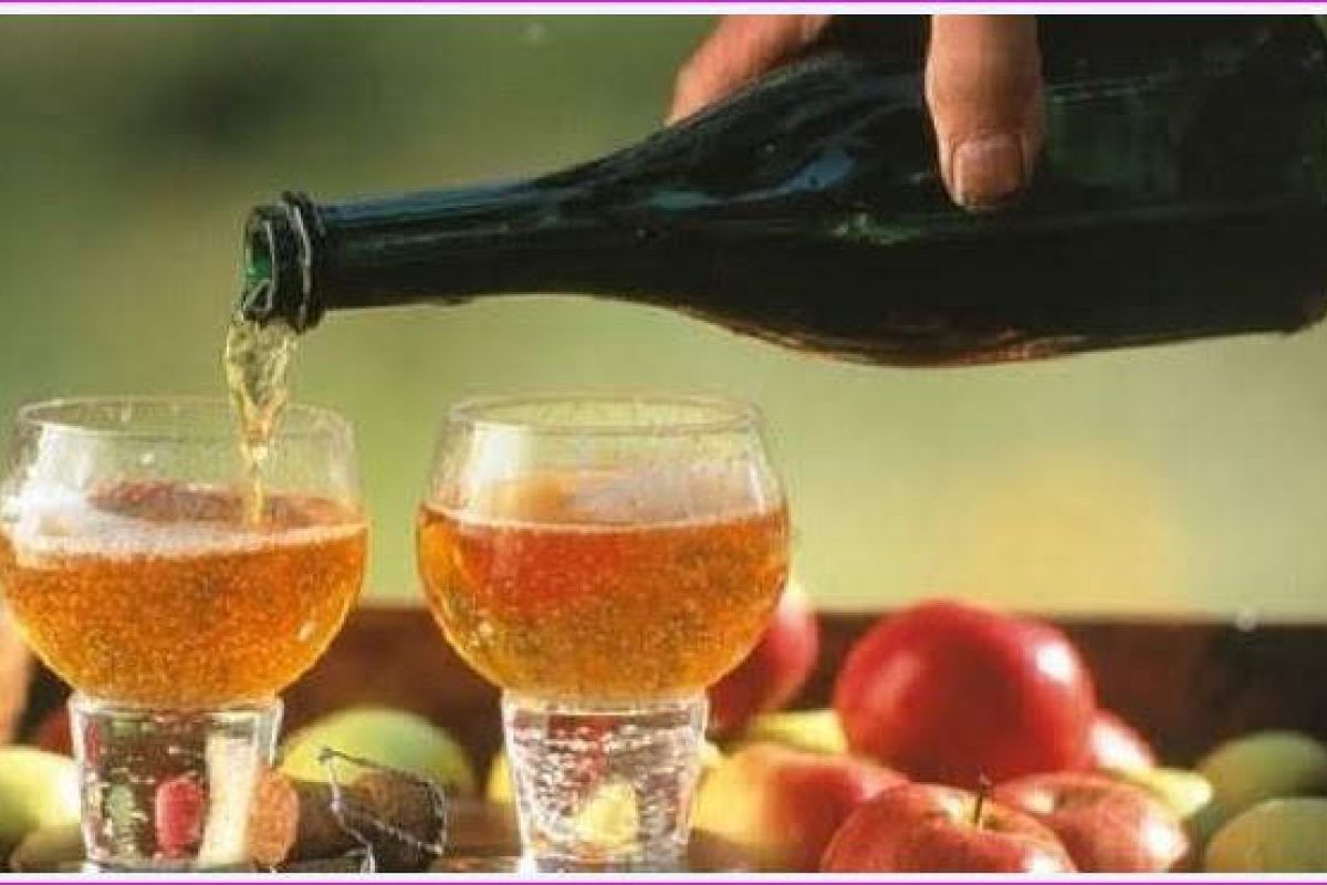 Pomme à cidre et jus sortie presse