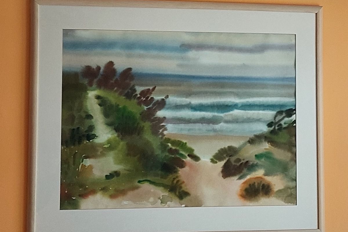 Peinture de collection aquarelle, 1999, 94 x 74 cm