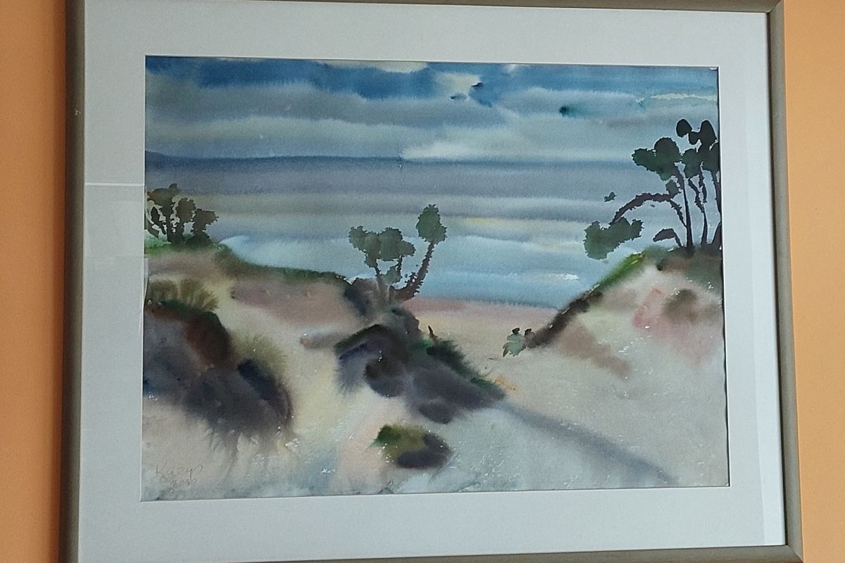 Aquarelle peinture de la collection, 2000, 94x74cm