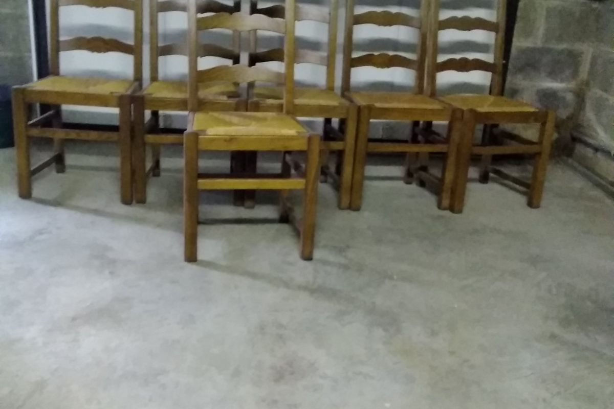 Chaises en chêne 