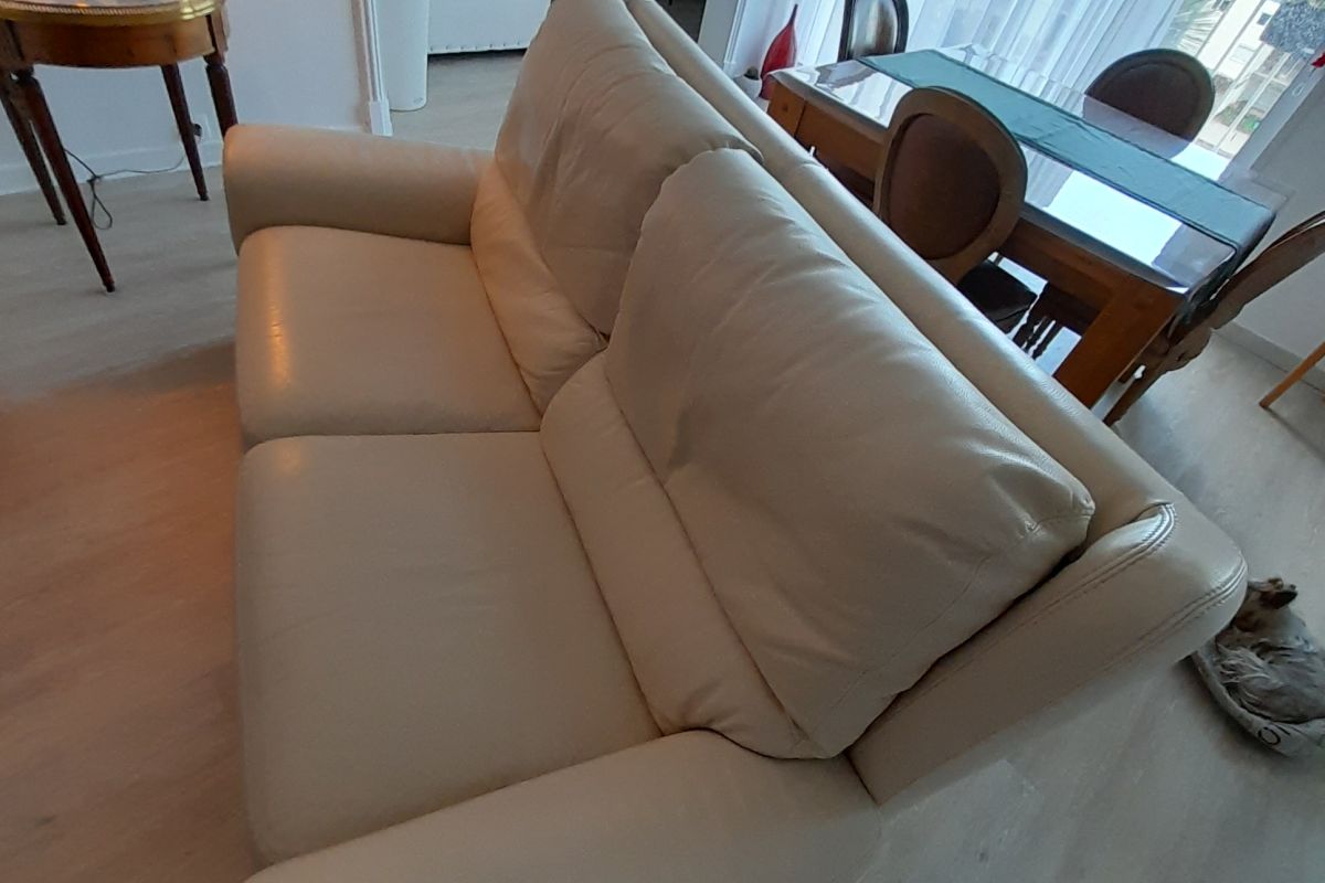 Canapé cuir 2/3 places