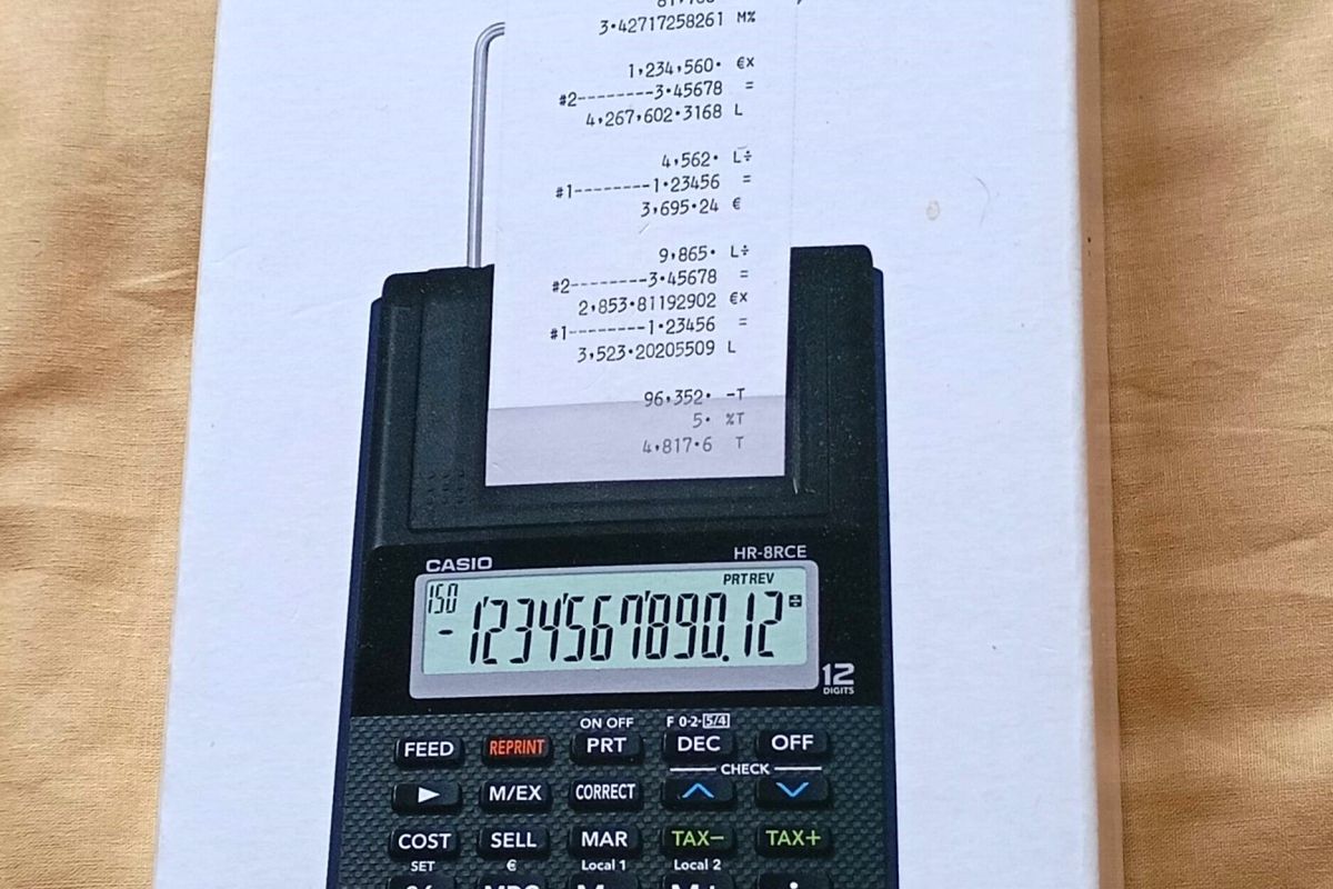 Calculatrice à imprimante  