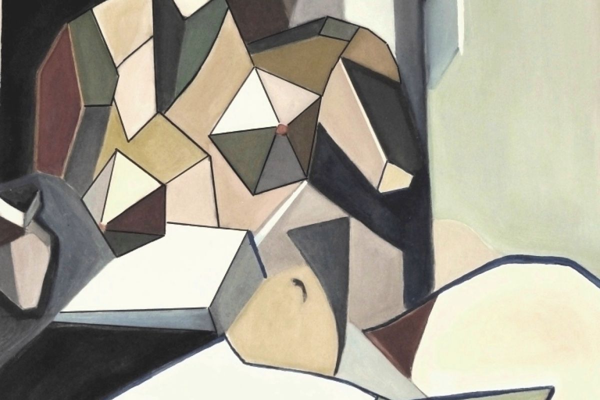 Photo 2 M konwski grand tableau nu cubiste