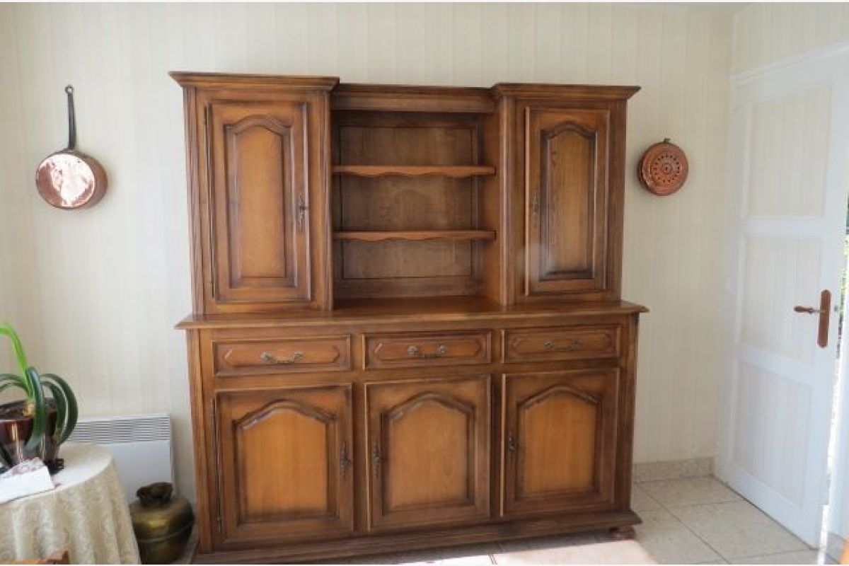 Buffet deux corps en chêne