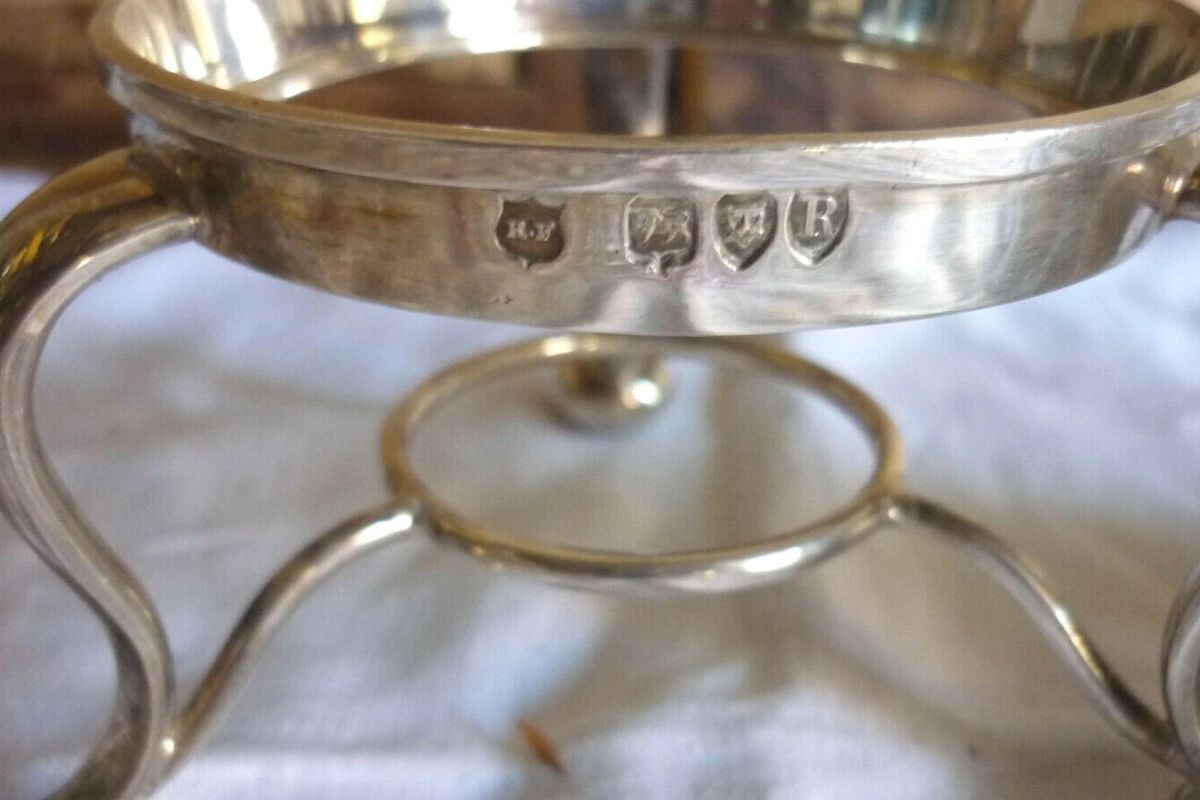 Photo 3 Rare cafetière égoïste en argent massif poinçon anglais silver XIXem