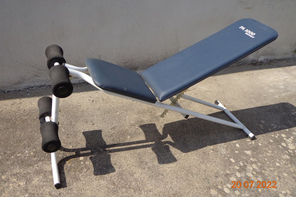 Banc de musculation pm 1000 pliant