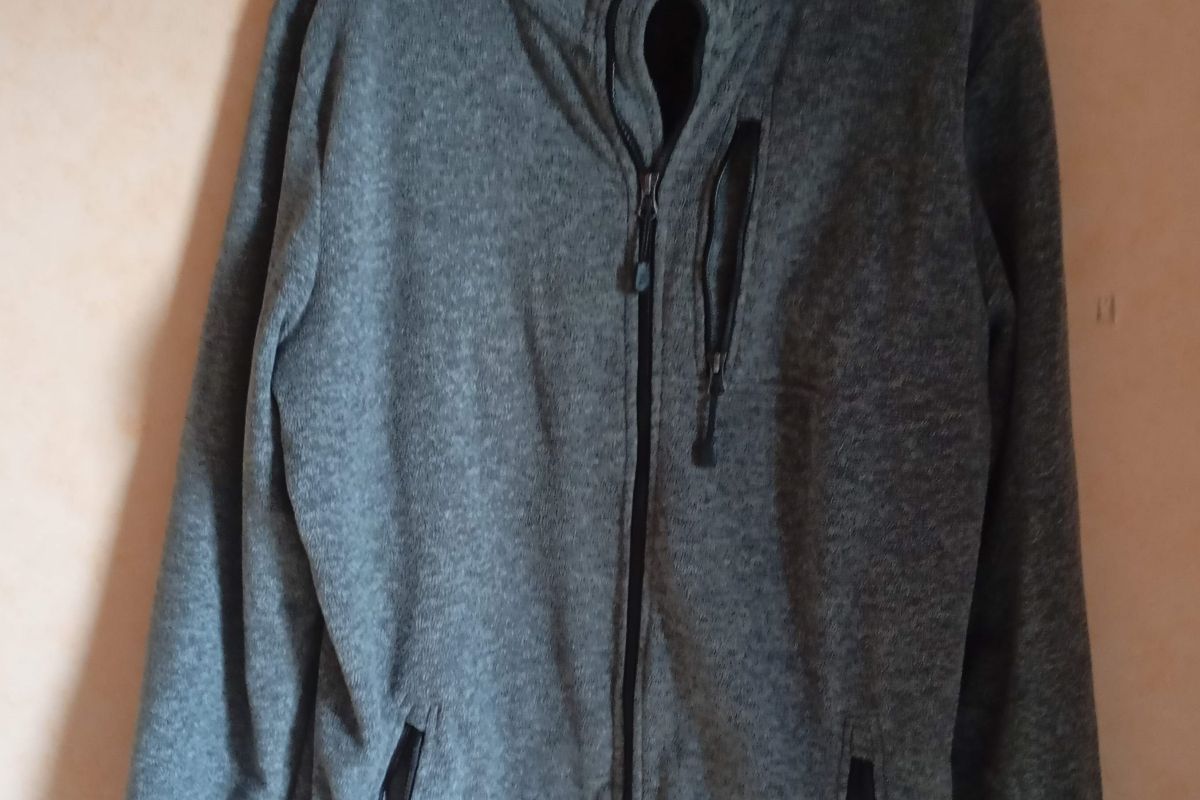 Gilets polaires fins TopCraft gris foncé