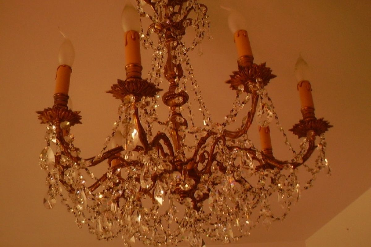 Photo 2 Lustre strass & bronze