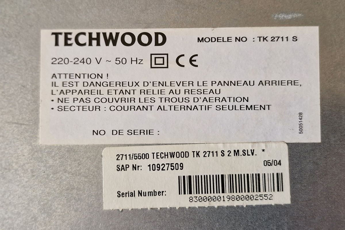 Photo 3 Lecteur DVD/CD audio Techwood modèle TK 2711S sans télécommande