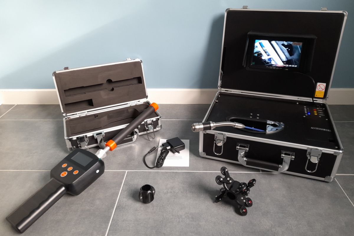 Location caméra d'inspection de canalisation Pro avec détecteur localisateur