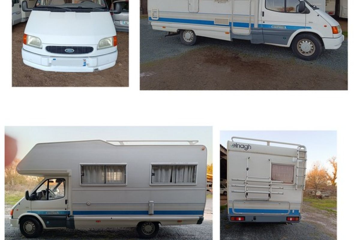 Camping-car FORD 2,5 TD avec capucine