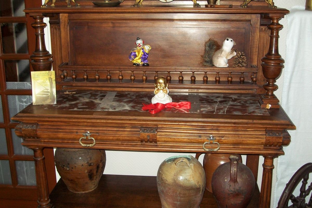 Photo 2 buffet HENRI II avec sa desserte