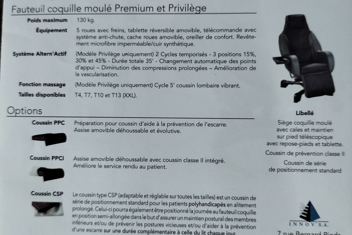 Photo 2 Fauteuil médical