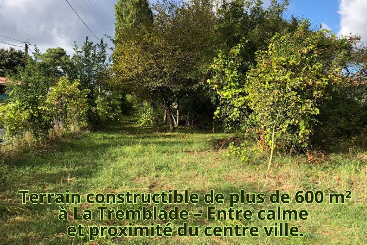 Terrain constructible de plus de 600 m² à La Tremblade – Entre calme et proximité, l’emplacement idéal pour votre projet immobilier