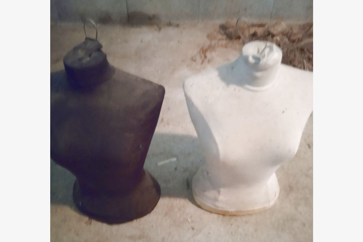 2 bustes de mannequin