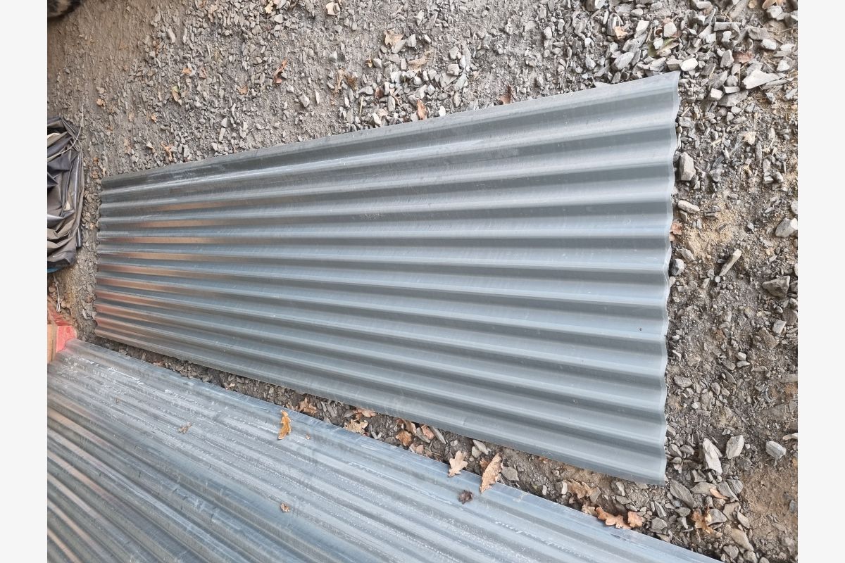 6 tôles neuves ondulées