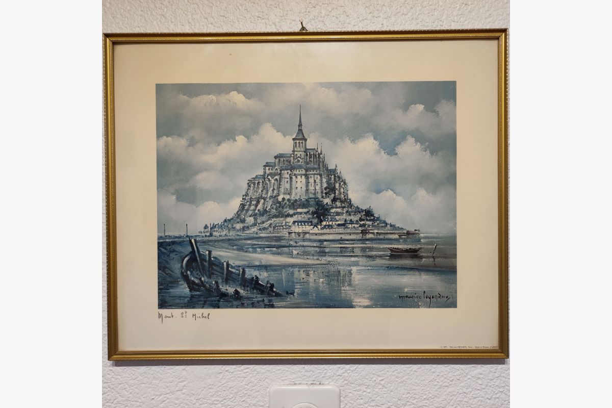 Lithographie du Mont Saint Michel 