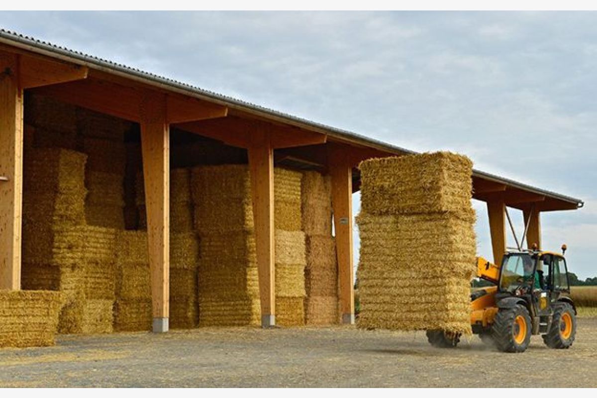 Paille broyée usine