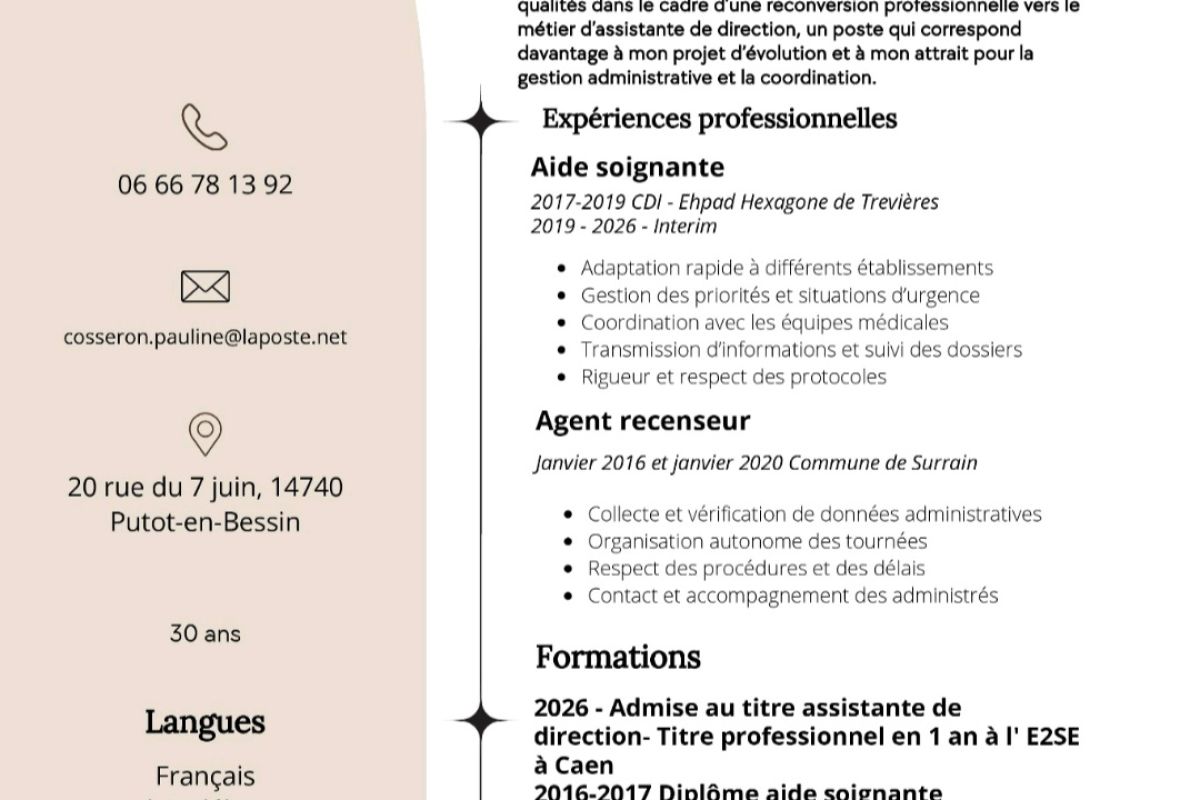 Recherche alternance assistante de direction 
