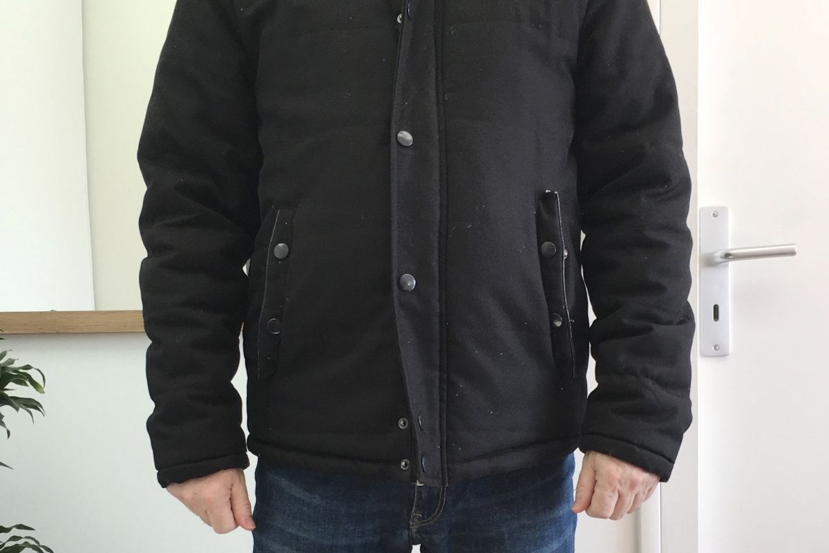 Parka noire homme Armand Thiery