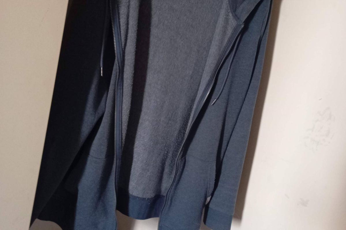 Veste gilet  à capuche bleu marine