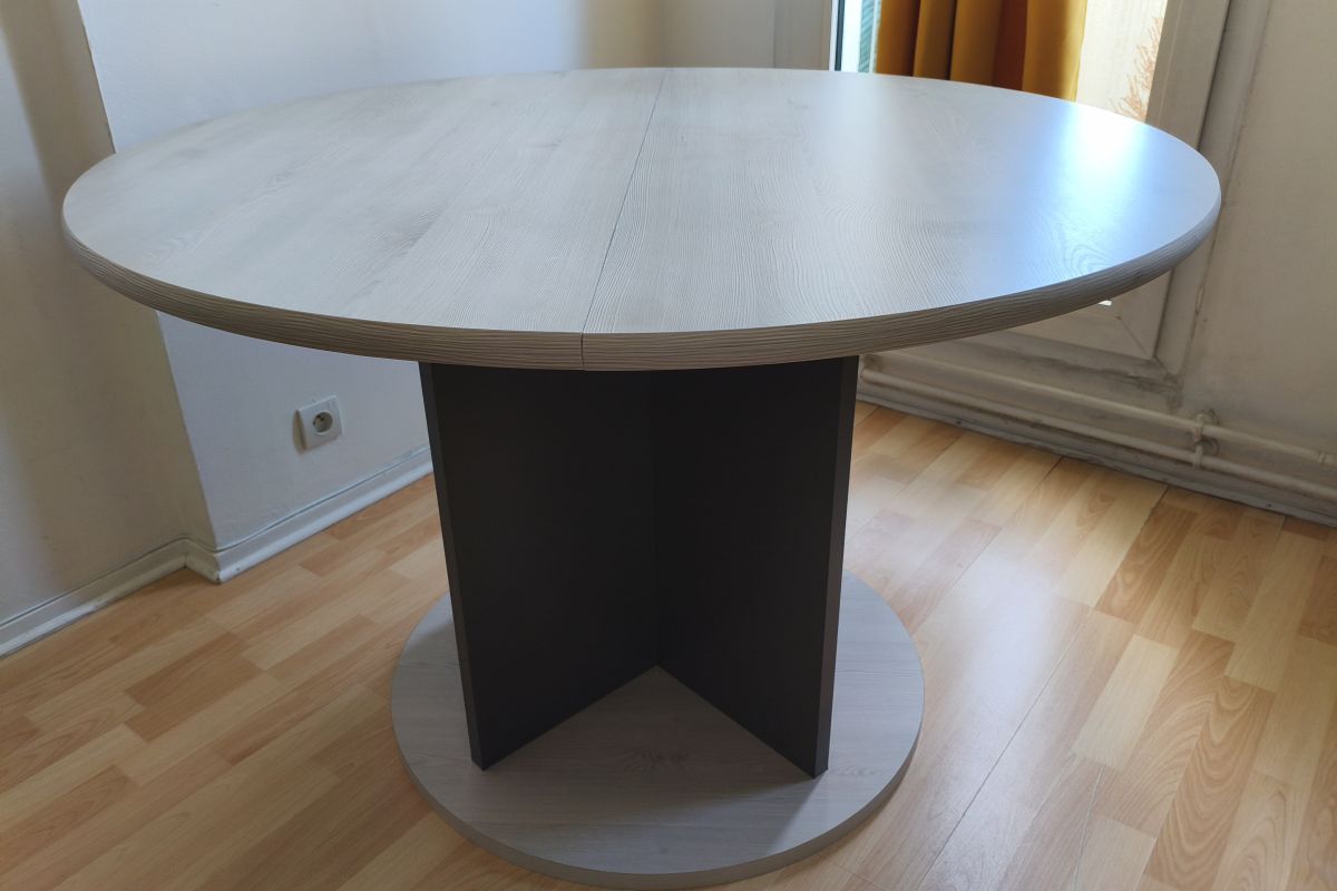 Table ronde + rallonge