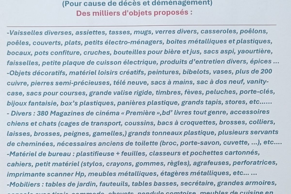 Photo 2 Très grand vide maison sur 10 jours, des milliers d'objets 