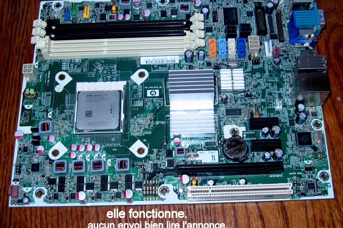 carte mere HPcompaq +ram+processeur+refroidisseur.
