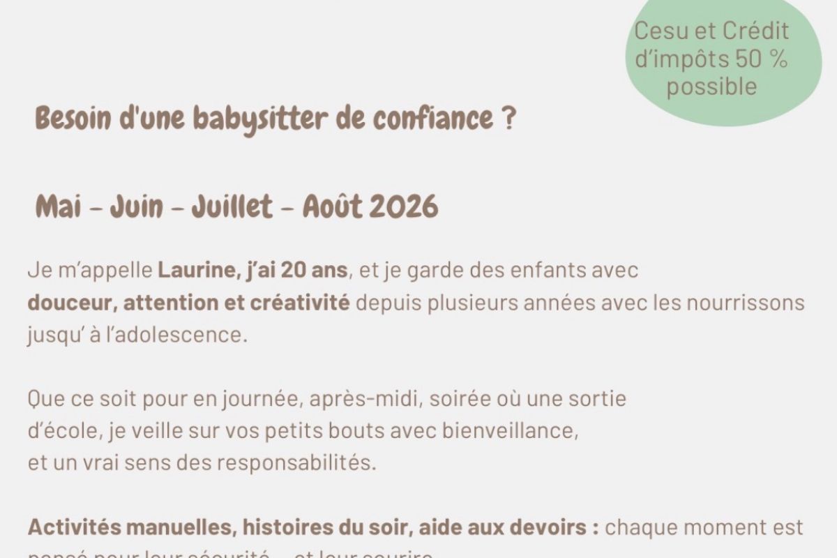 Garde d’enfants / Baby-sitting