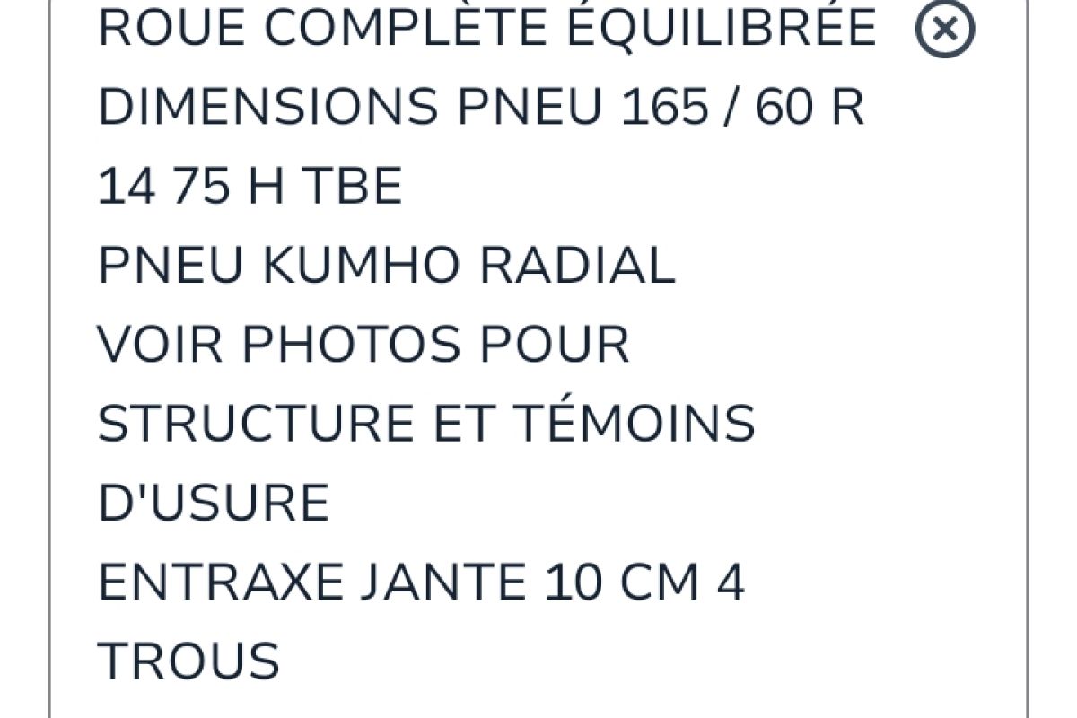 Photo 3 ROUE COMPLÈTE 