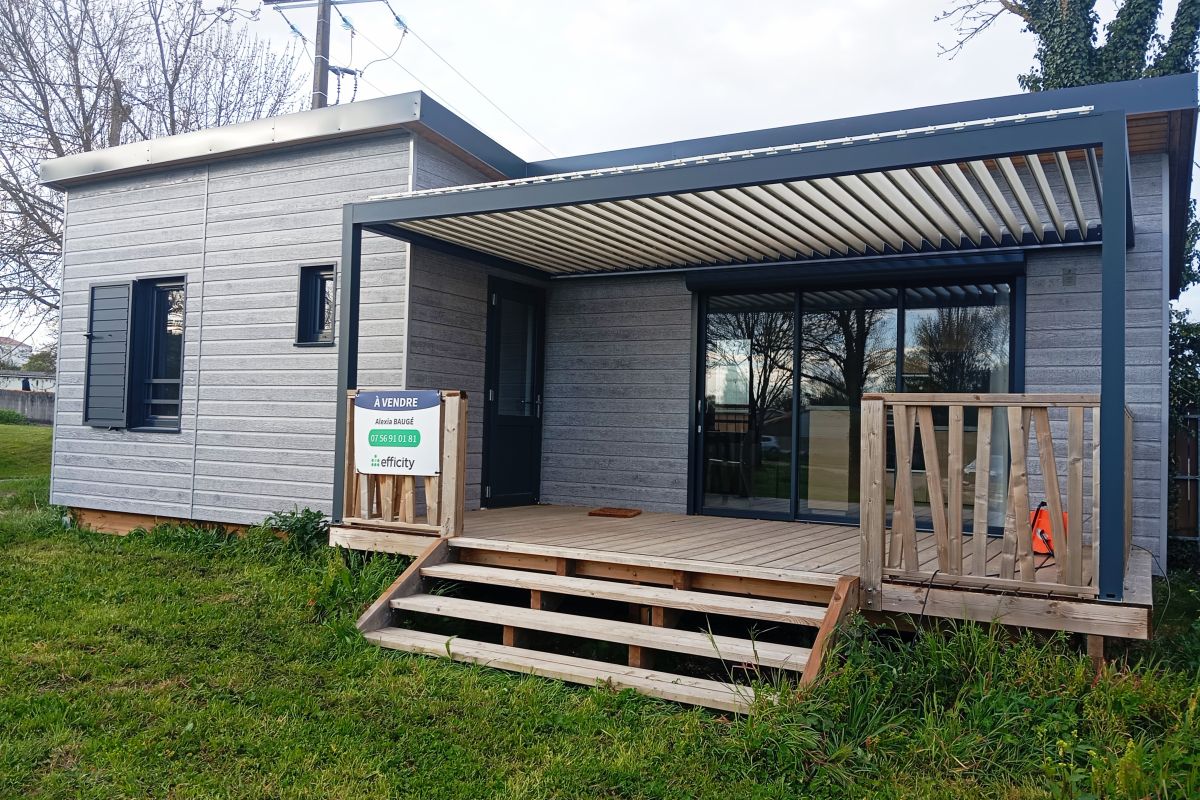 CHALET NEUF + PARCELLE +ABRI DE JARDIN