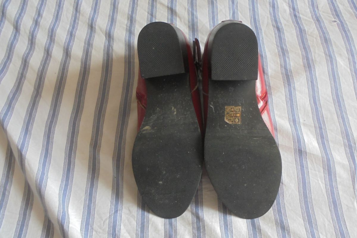 Photo 2 Paires de belles bottines femme rouge, taille 40