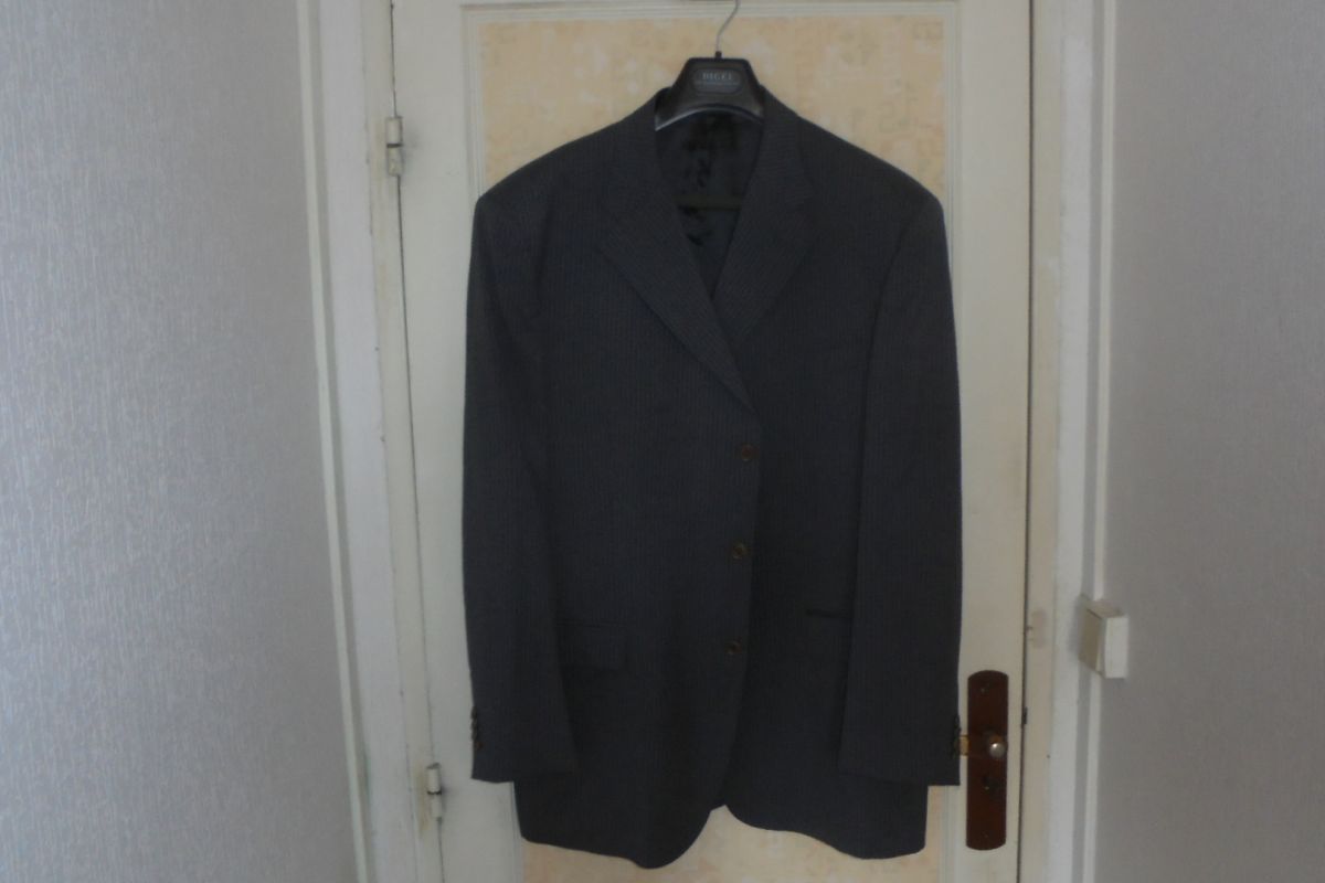   Veste de costume grise à rayures taille 60 Cerruti  neuve