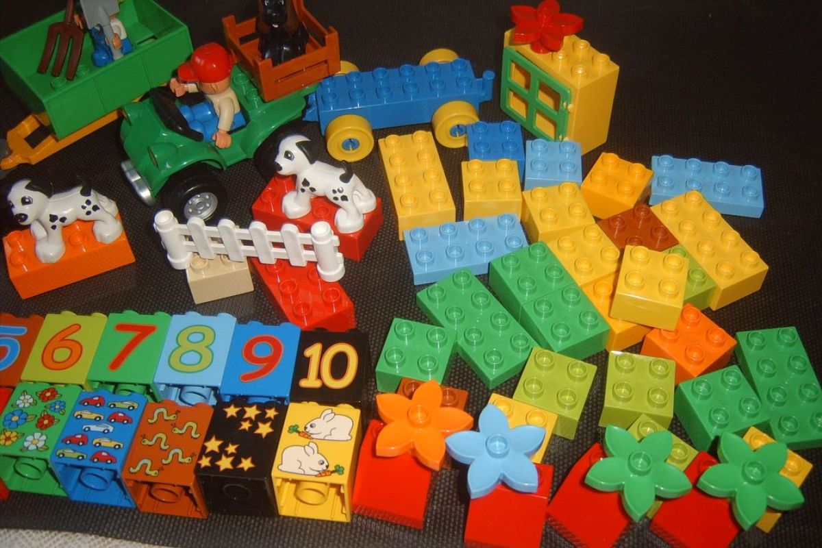 Photo 3  Lego 1 2 3 : tracteur + quad + chiffres illustrés