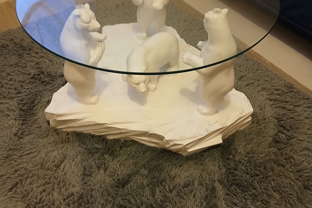 Table basse Ours polaire