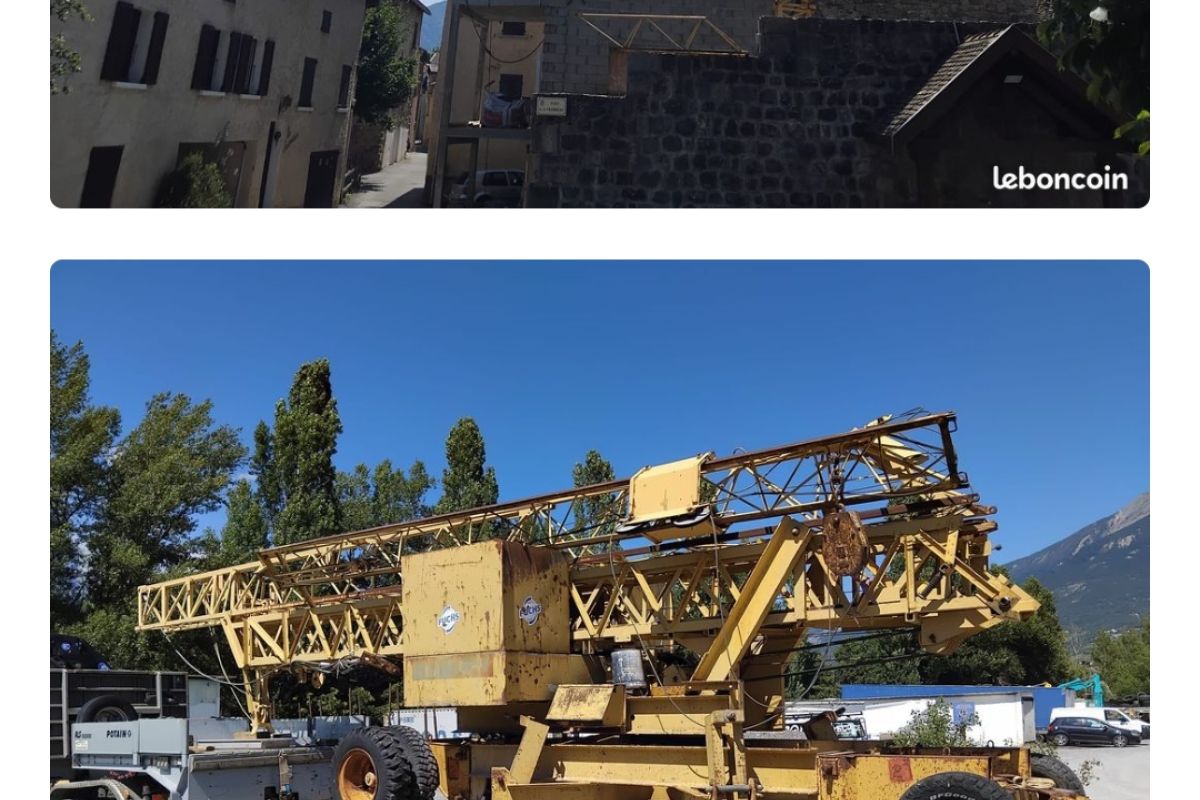 Photo 2 Vends grue à tour Potain 313 A (1982)