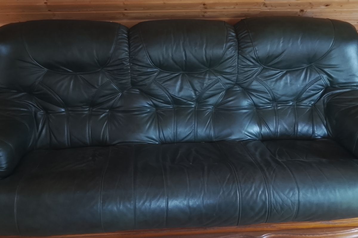 Beau canapé cuir