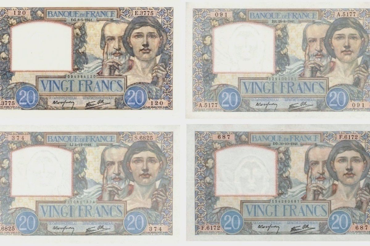 Photo 2 F 12 lot 8 billets 20 f sciences